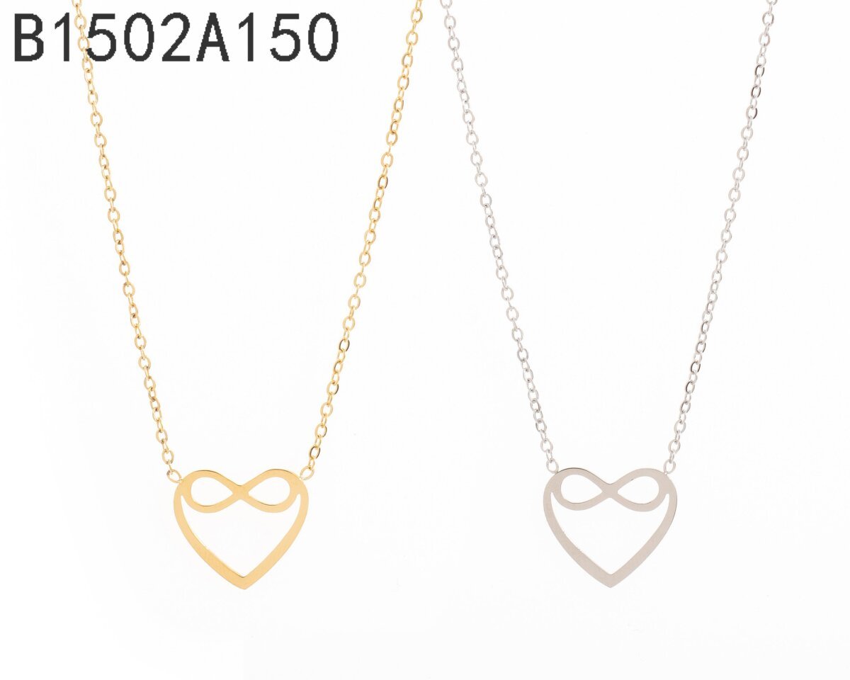 Collar Infinito Corazón Dorado
