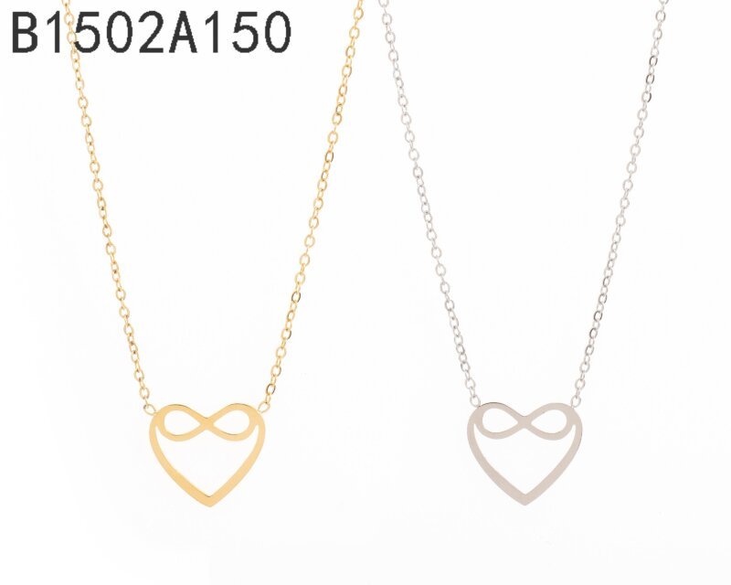 Collar Infinito Corazón Dorado