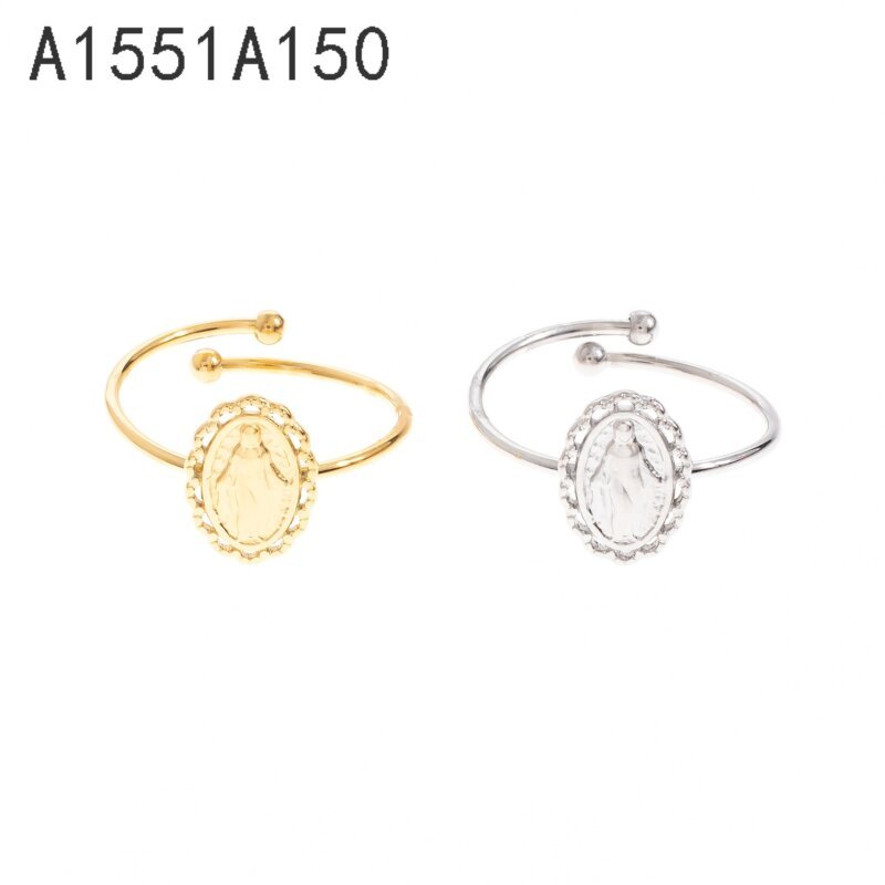 Anillo Oval de Zirconias Dorado