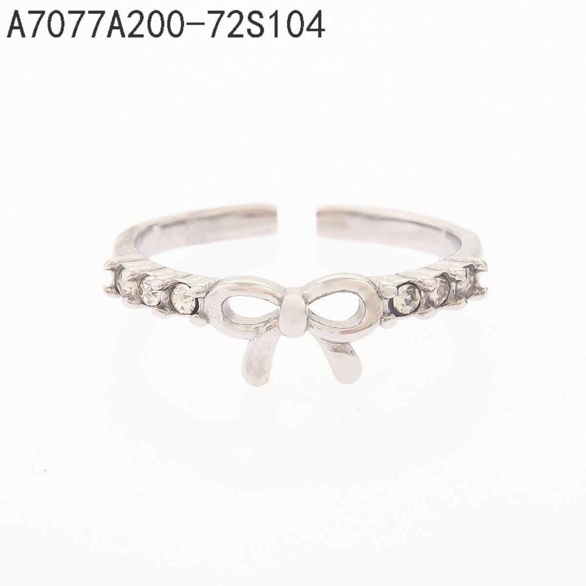 Anillo Infinito de Zirconias Plata