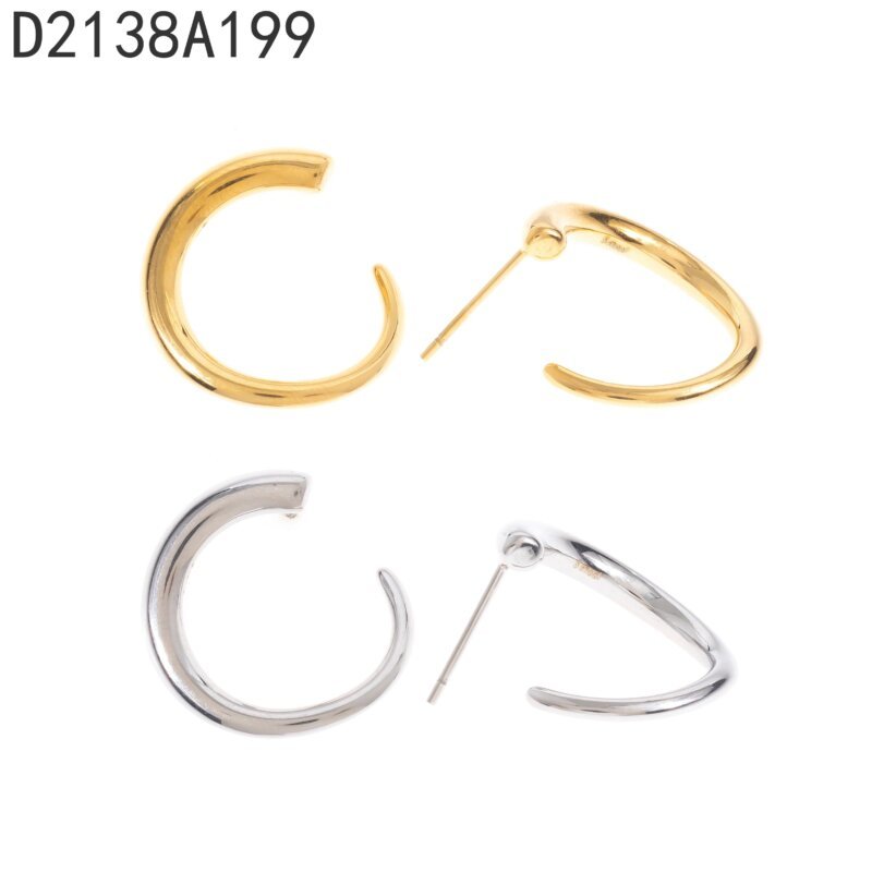Aretes Nudo Geométrico Dorado