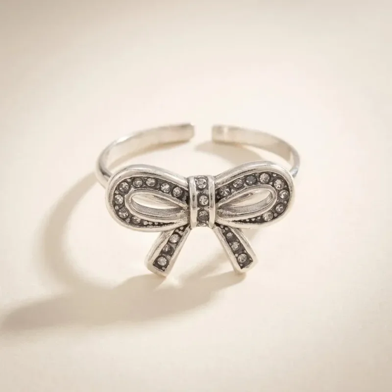 Anillo Mono de Zirconias Plata