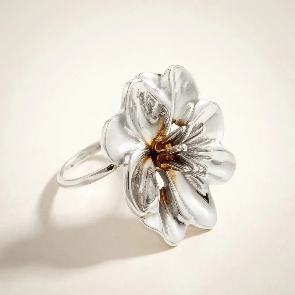 Anillo Flor Bold