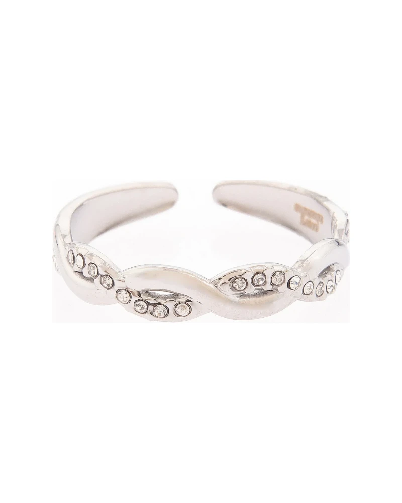 Anillo Banda Labrada Plata