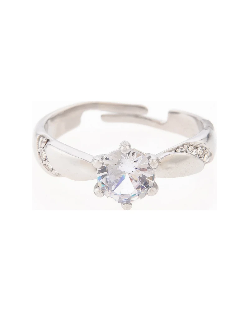 Anillo Margarita de Zirconias Plata