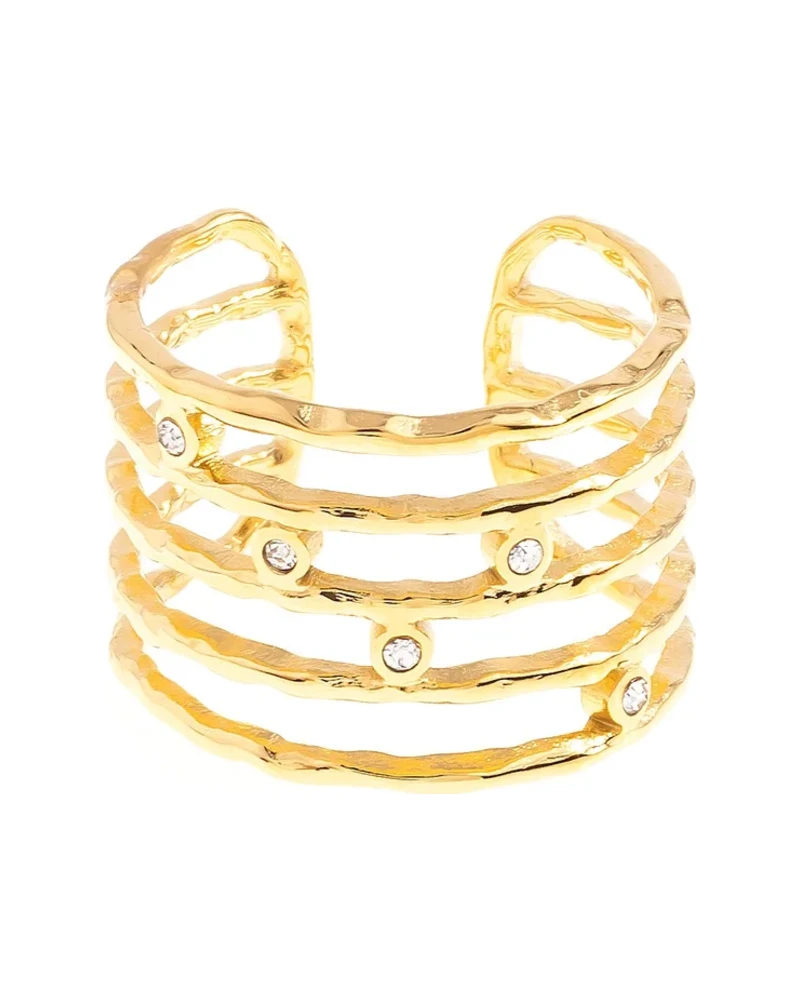 Anillo Triple Banda Dorado
