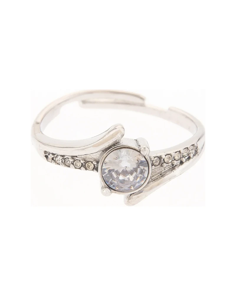 Anillo Racimo de Zirconias Plata