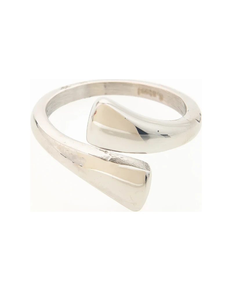 Anillo Abierto Hoja Plata