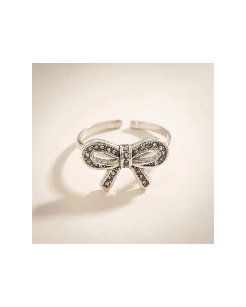Anillo Mono de Zirconias Plata