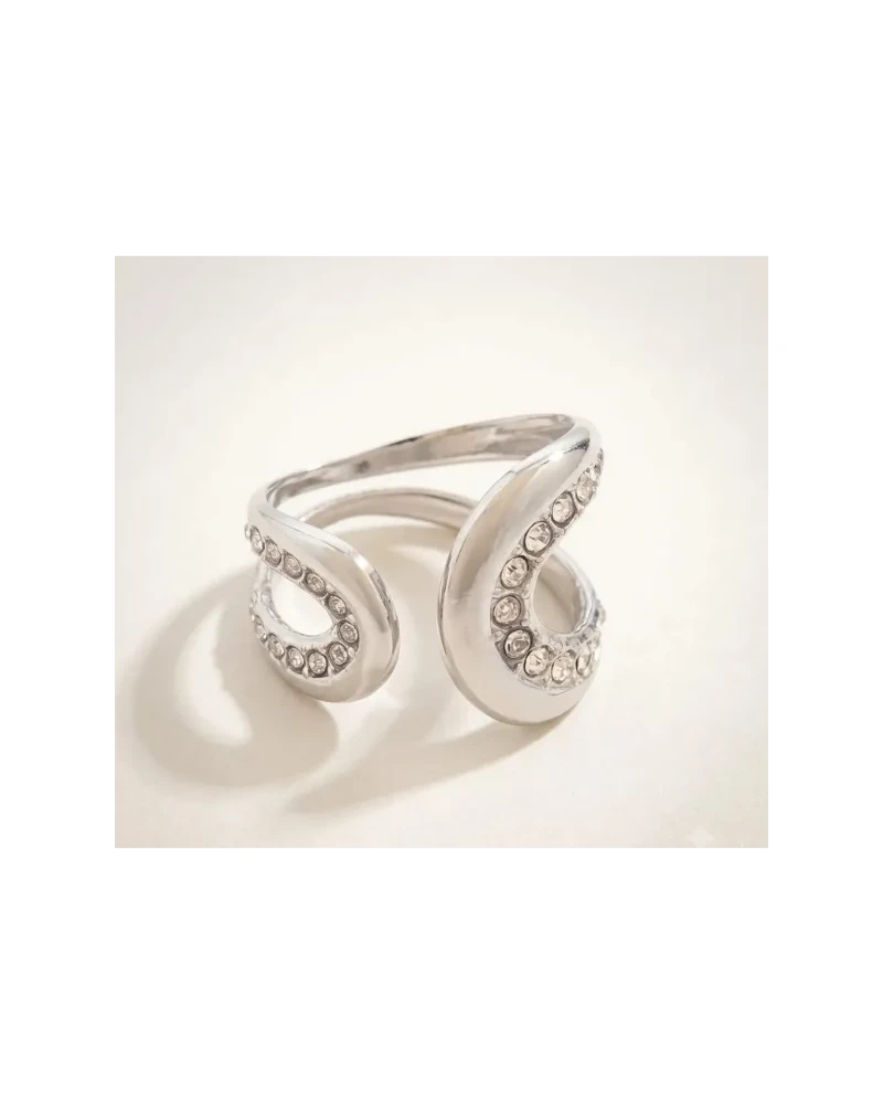 Anillo Doble Espiral Plata
