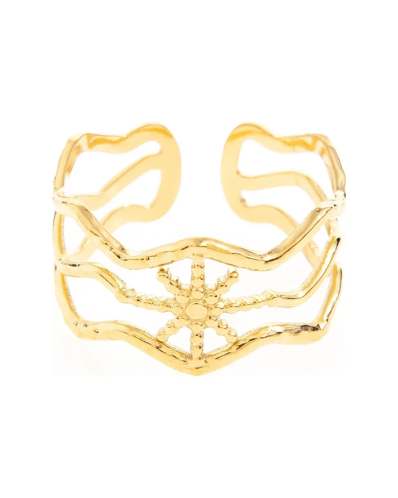 Anillo Alas Caladas Dorado