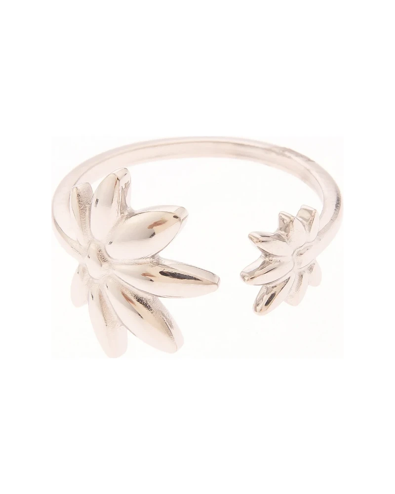 Anillo Rama de Hojas Plata
