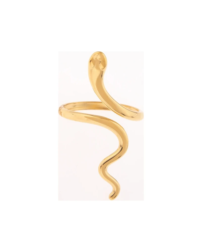 Anillo Serpiente Dorado