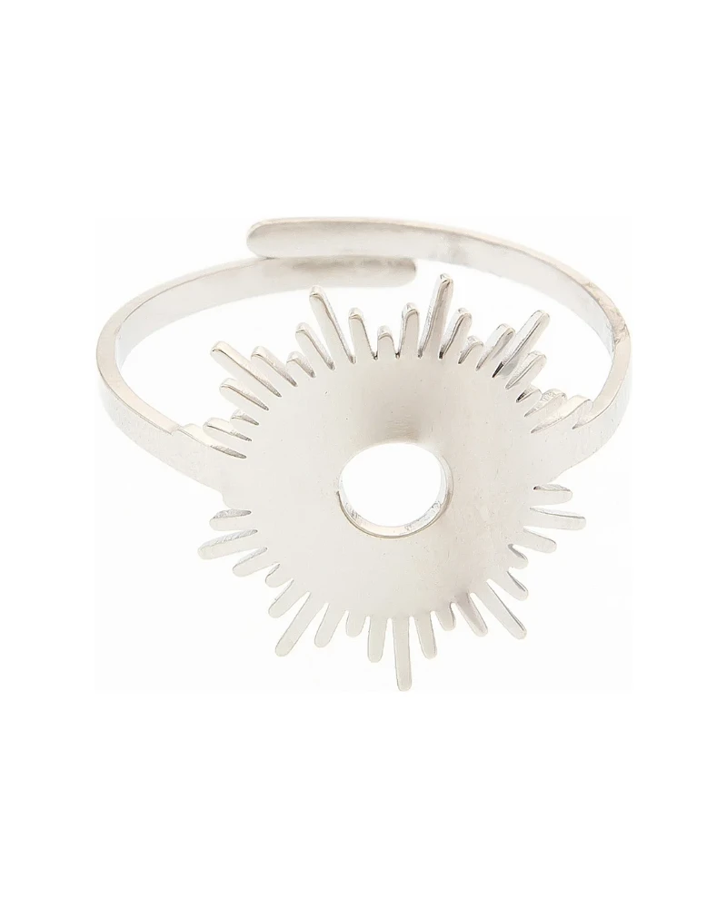 Anillo Sol Calado Plata