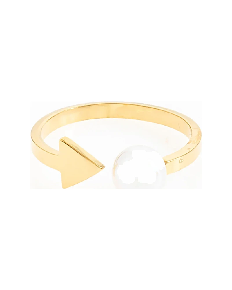 Anillo Perla Delicado Dorado