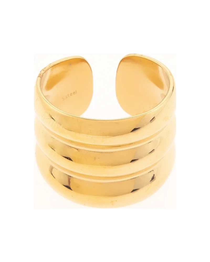 Anillo Doble Cintillo Dorado