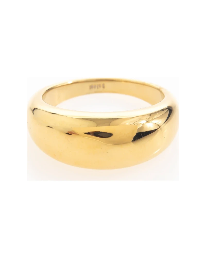Anillo Banda Ancha Lisa Dorado