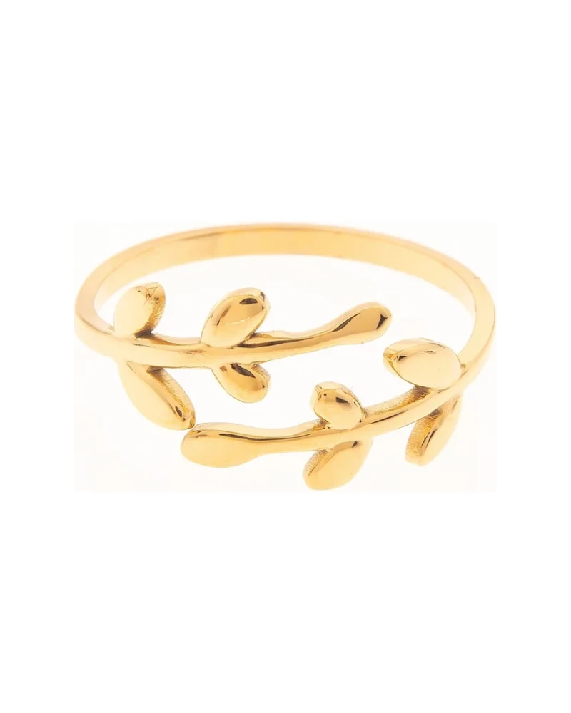 Anillo Hojas Dorado