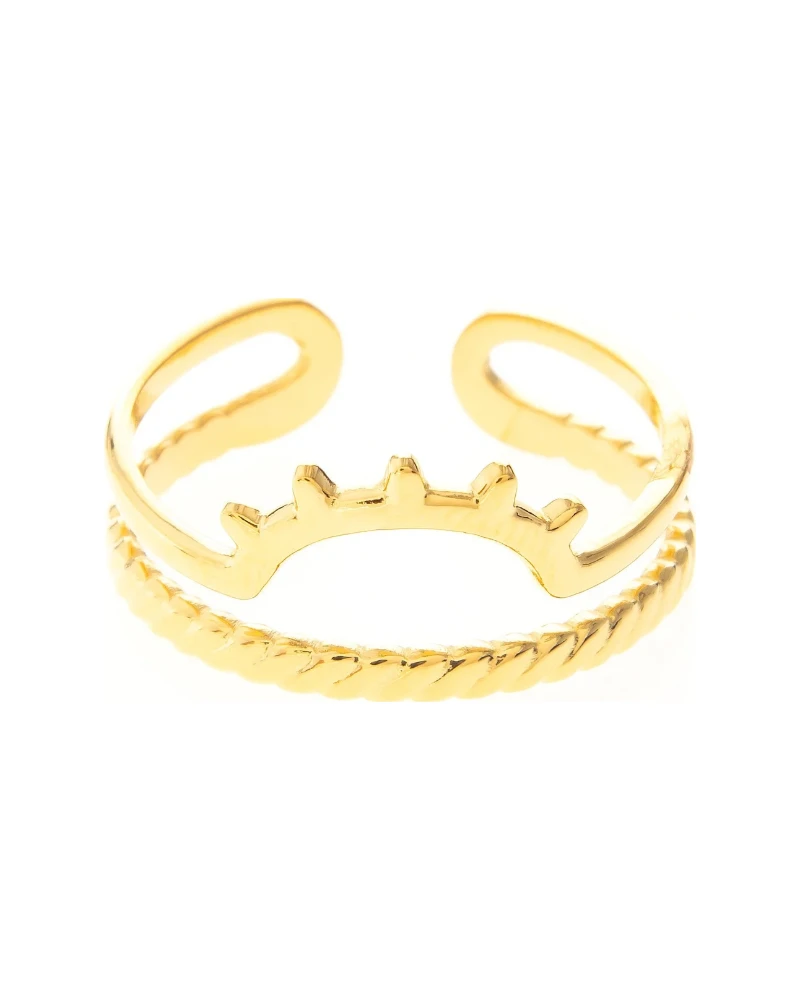 Anillo Corona Dorado