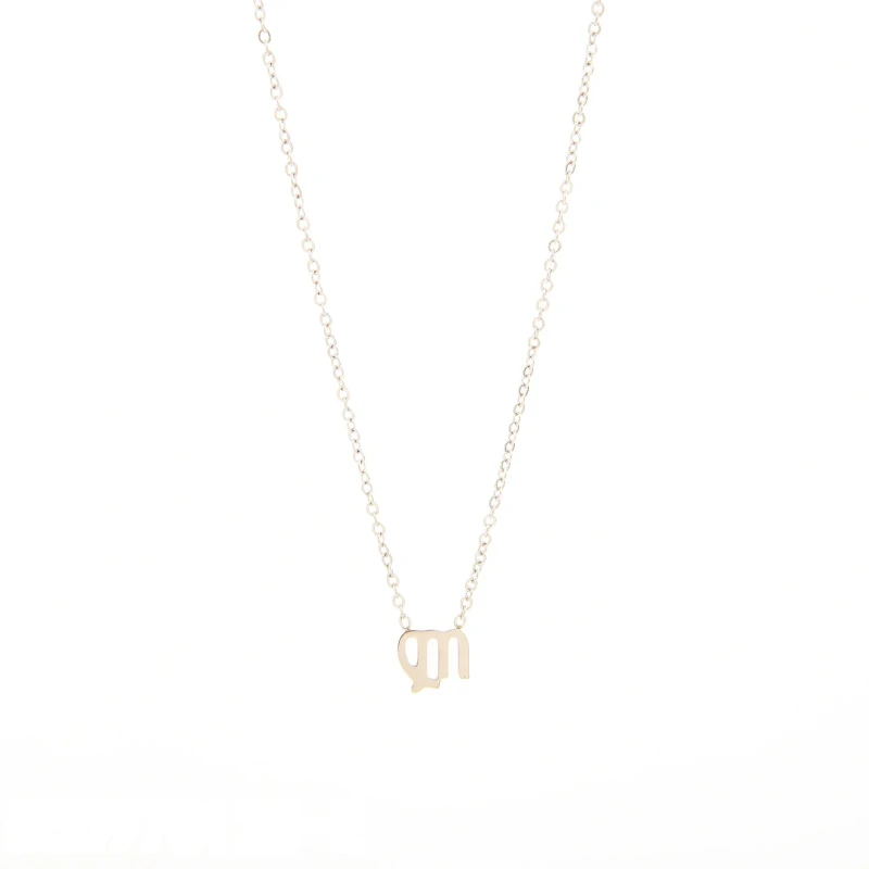 Collar con el signo zodiacal Virgo Oro Grueso 14K