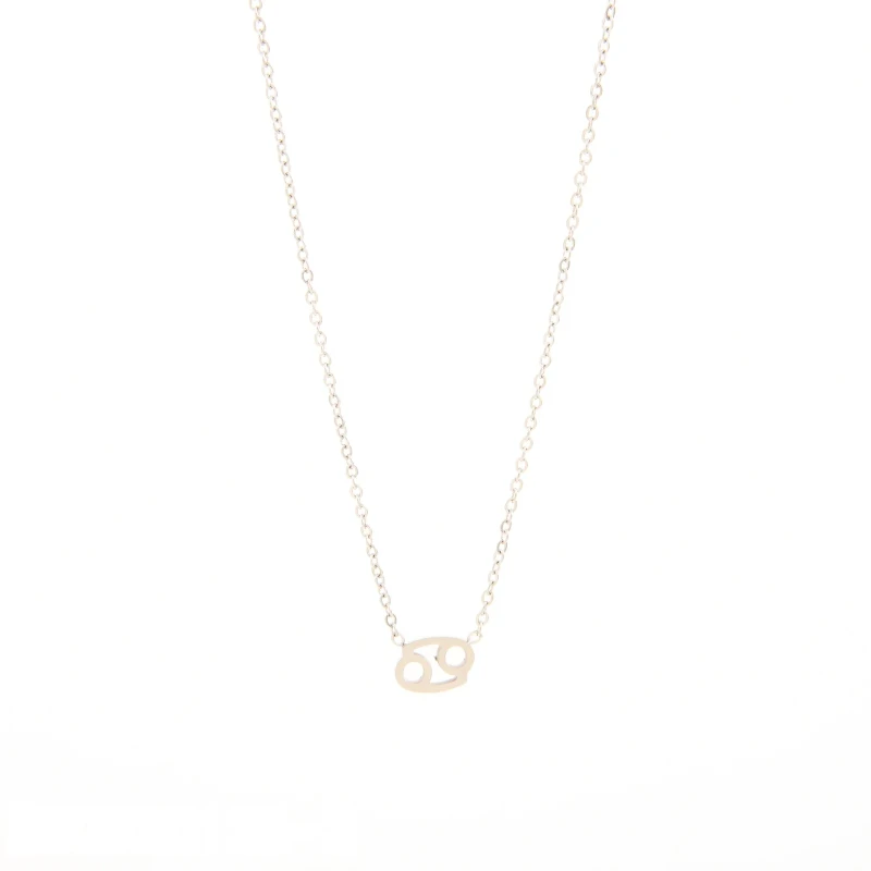 Collar con el símbolo del cáncer Oro Grueso 14K