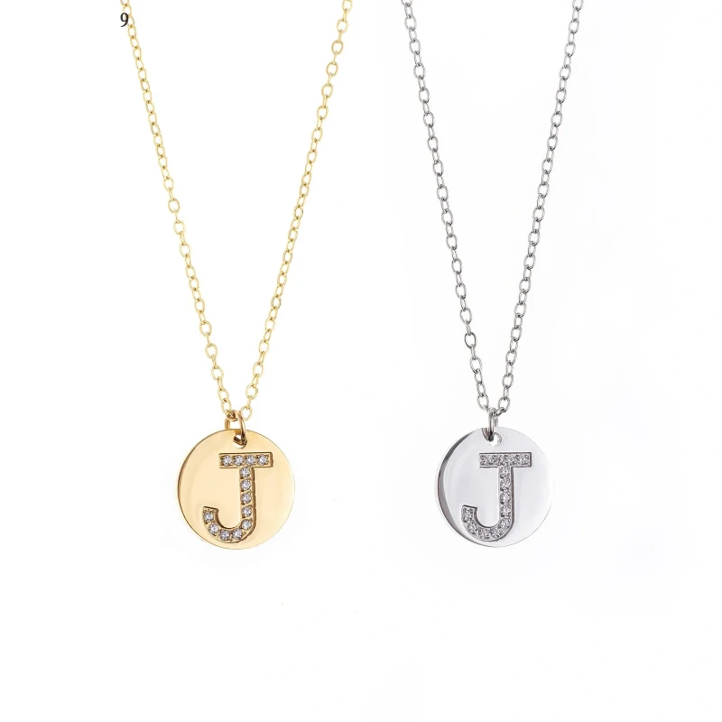 Collar con la letra J Oro Grueso 14K