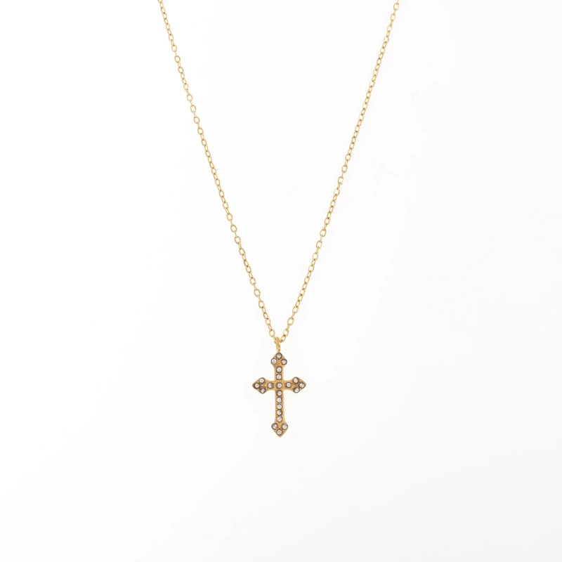 Collar Vintage Cross Shine