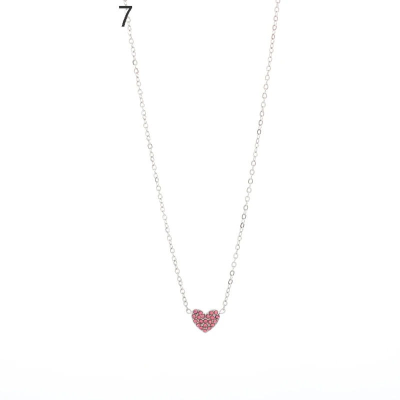Collar Corazón Rojo Plata
