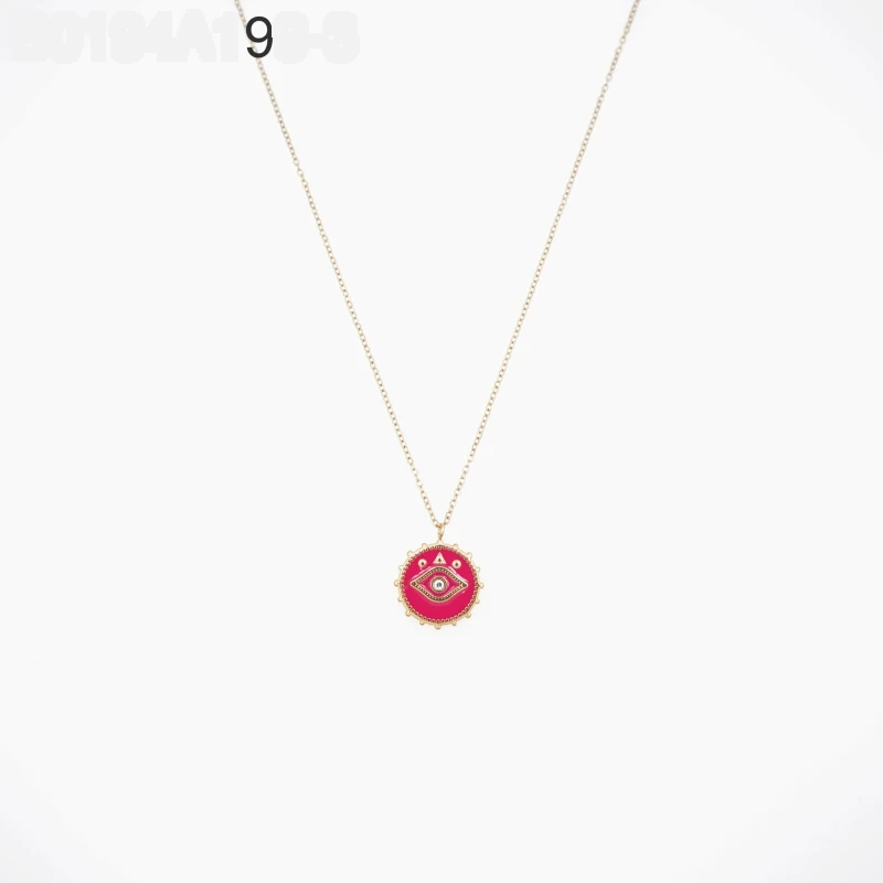 Collar Esfera Roja Dorado