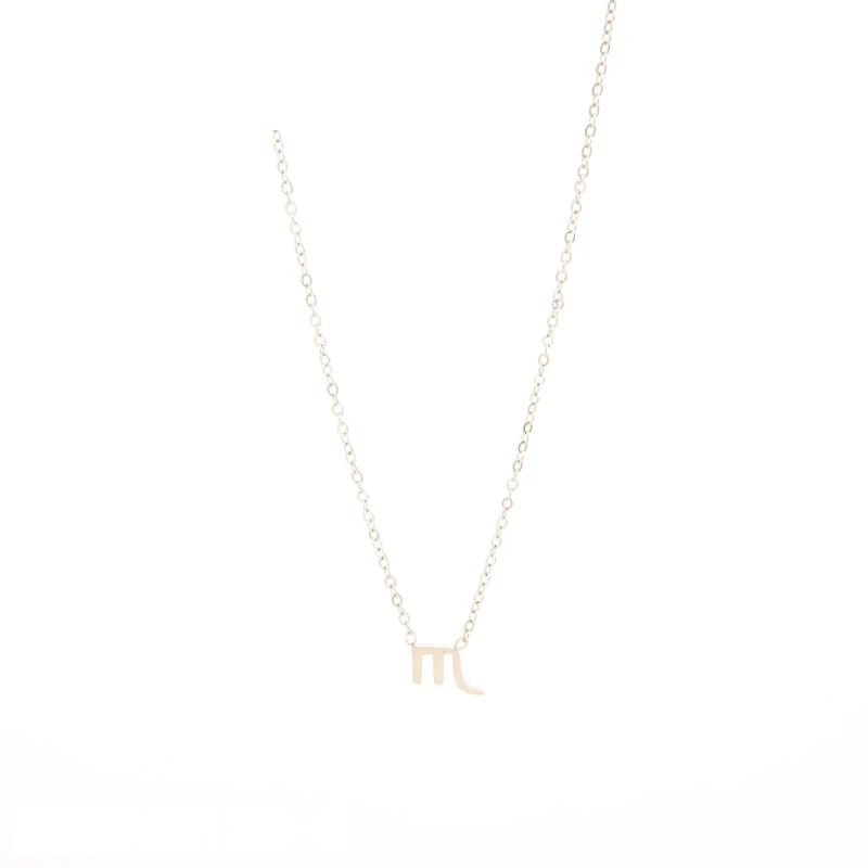 Collar de Escorpio Oro Grueso 14K