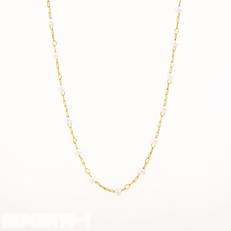 Collar Cadena Fina Dorado
