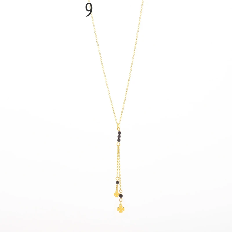 Collar Barra Vertical Dorado