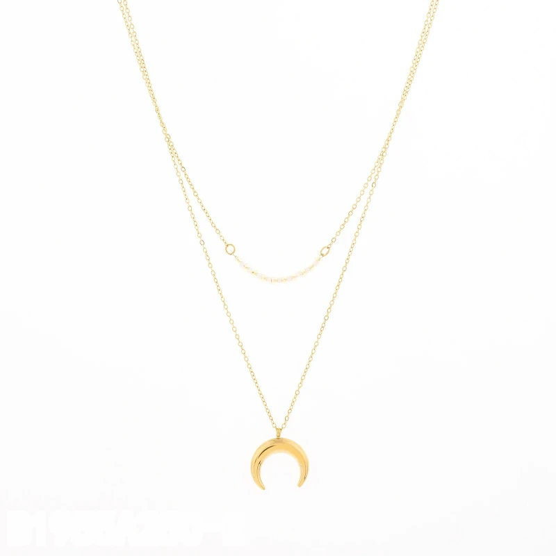 Collar Double Moon Layer
