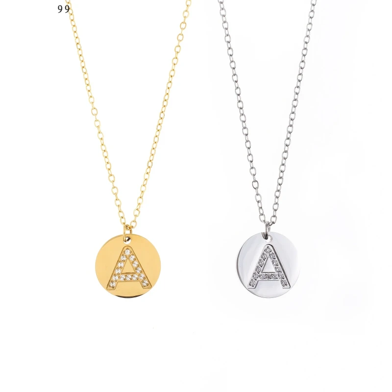 Collar Inicial A Brillante