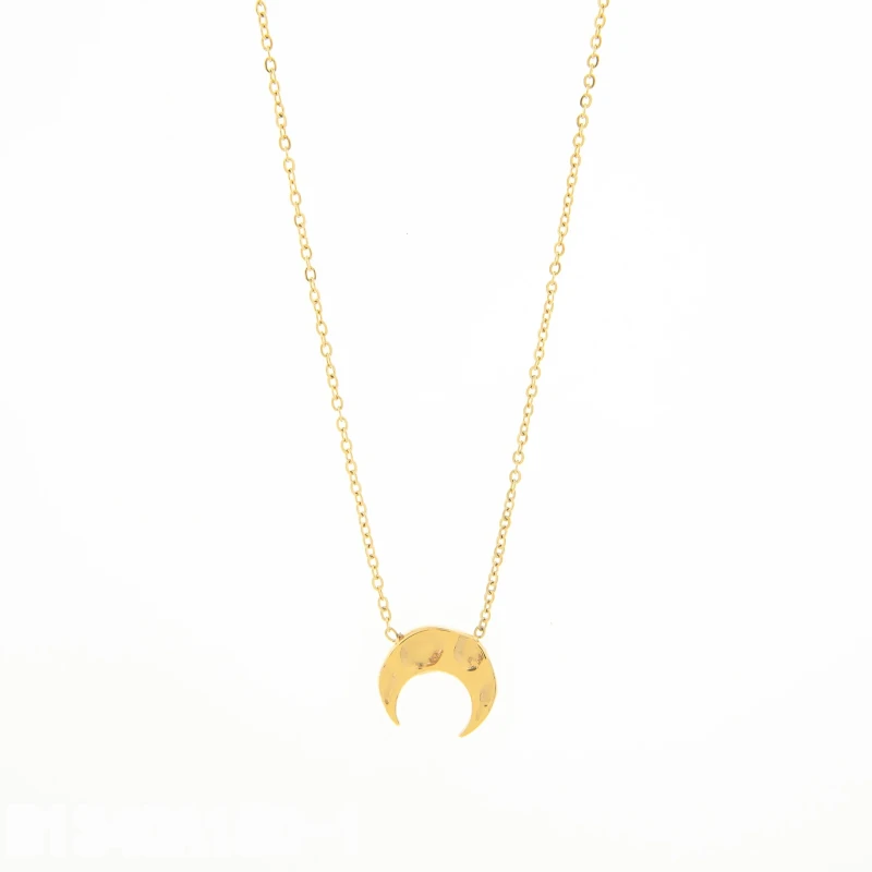 Collar Media Luna Dorado