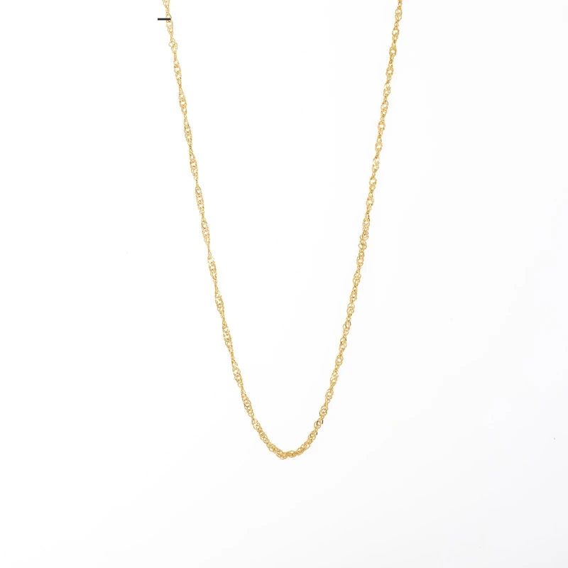 Collar Cordon Trenzado Dorado
