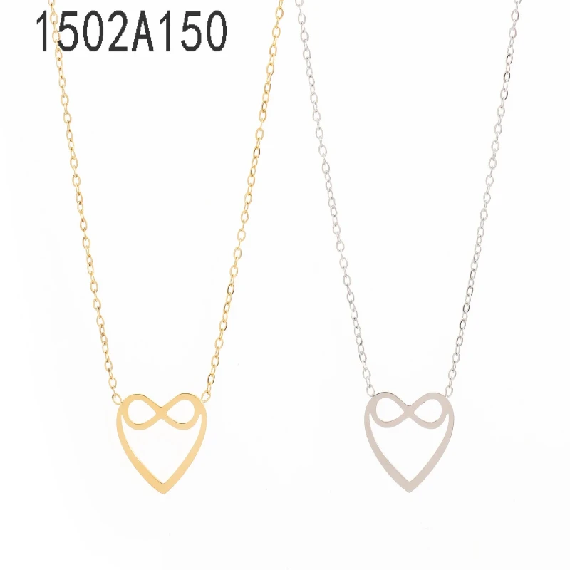 Collar Infinito Corazón Dorado