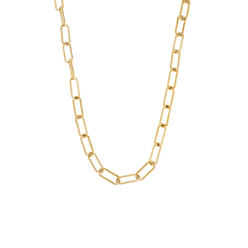 Collar Cadena Eslabon Dorado