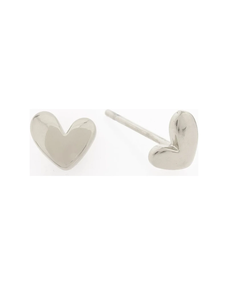 Aretes Corazón Plata