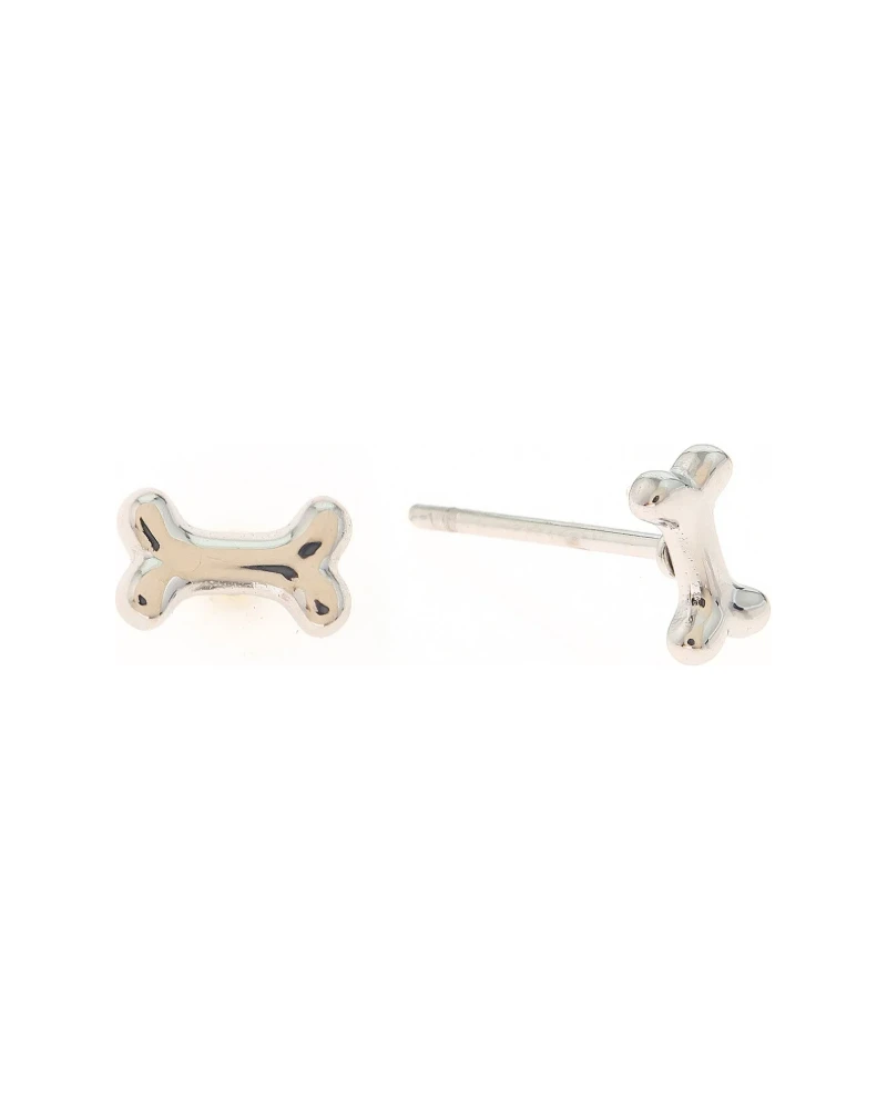 Aretes Huesito Plata