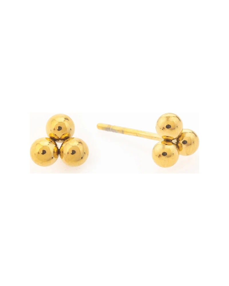 Aretes Racimo Dorado