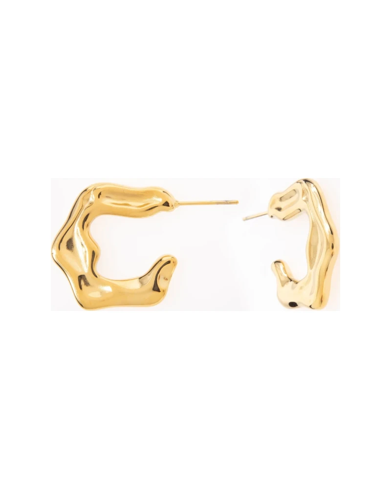 Aretes Geométricos Dorado