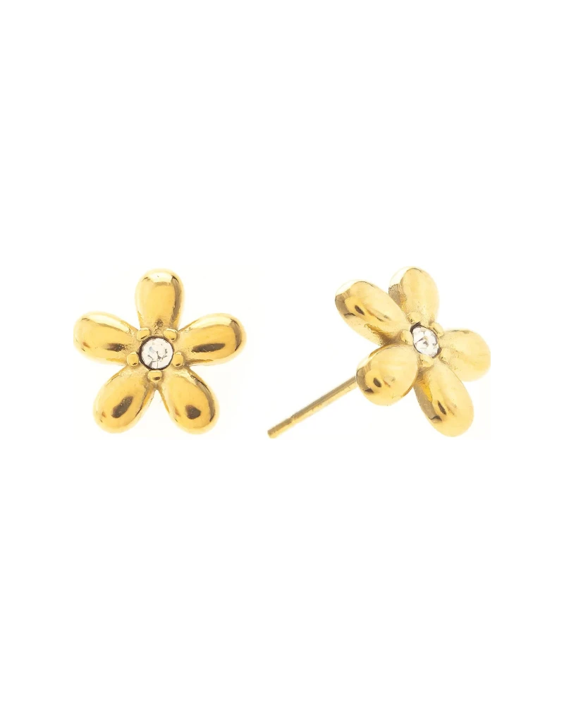 Aretes Flor Dorado