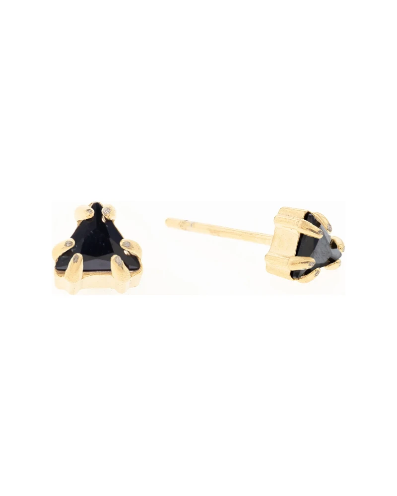 Aretes Mono Negro Dorado