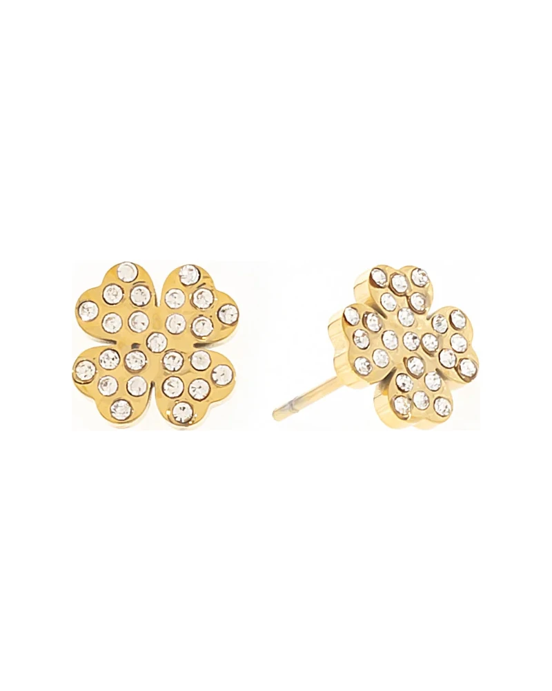 Aretes Flor Racimo Dorado