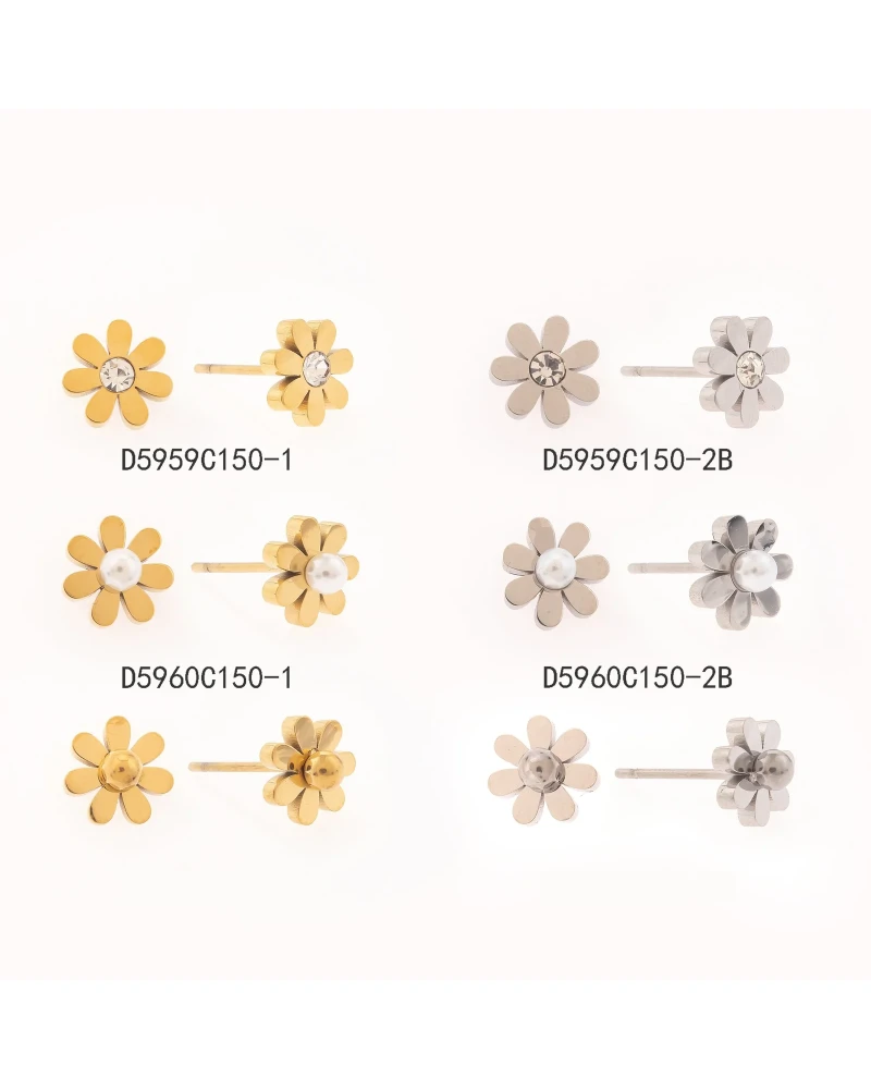 pendientes de hebilla de circón (plata)