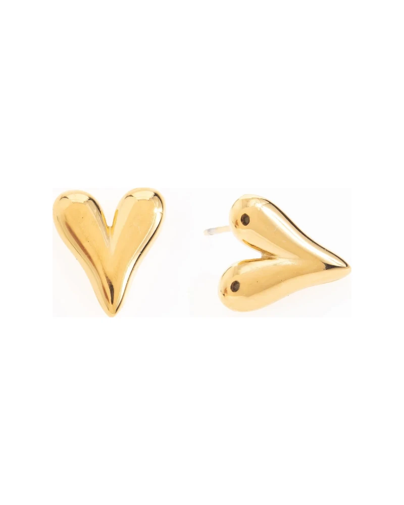 Aretes Corazón Dorado