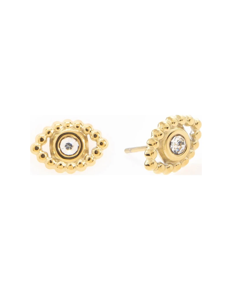 Aretes Ojo Turco Dorado