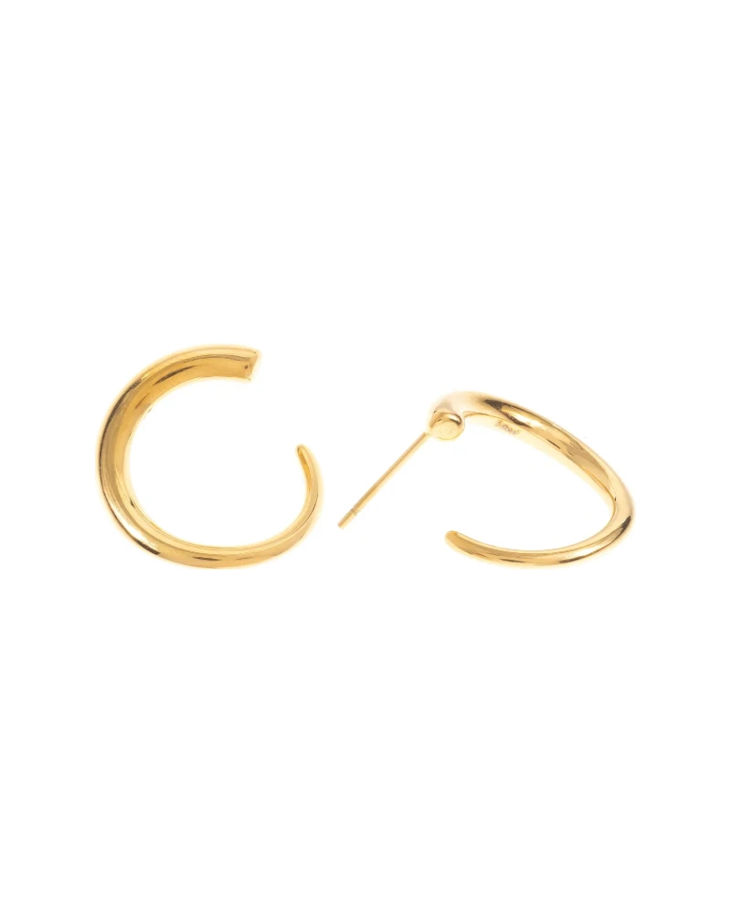 Aretes Nudo Geométrico Dorado