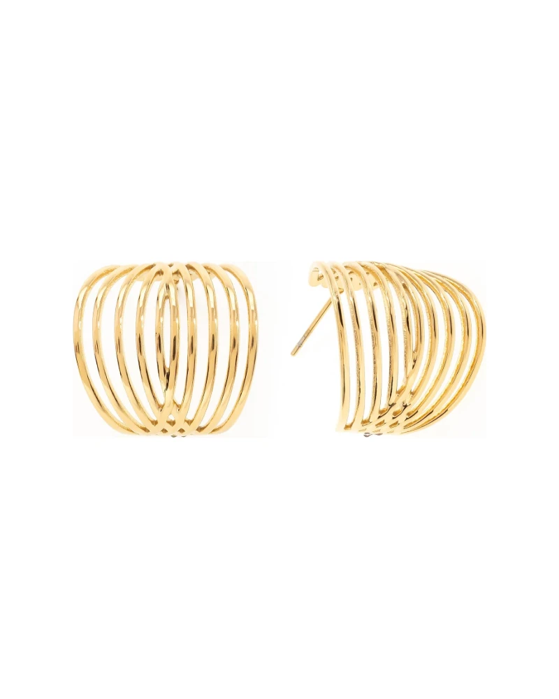 Aretes Abanico Dorado